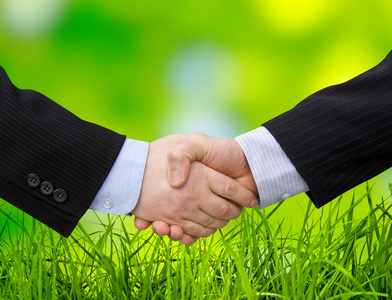 洽谈握手握手礼照片