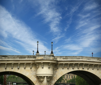 法国巴黎。大桥塞纳河
