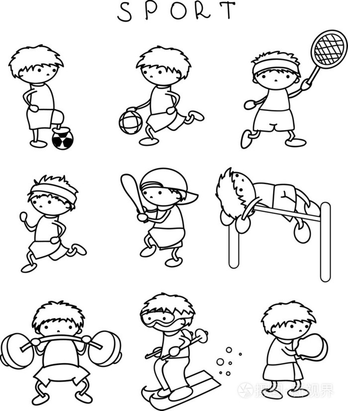 卡通体育图标