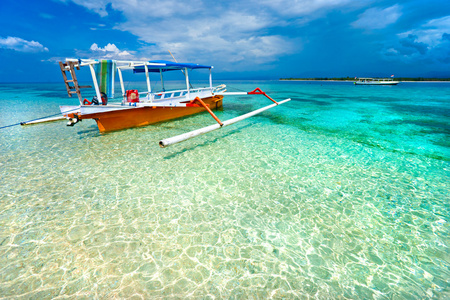 美丽的海，在吉利 meno，印度尼西亚