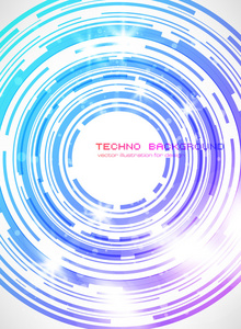 抽象 techno 背景矢量