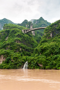 在长江桥的视图上旅行图片