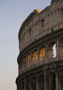 在罗马，coliseo，意大利 colisseum 细节