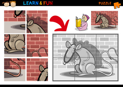 卡通老鼠的益智游戏
