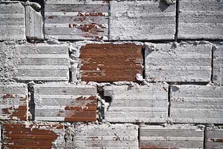 装饰旧红砖墙体粉刷, 背景, 纹理照片