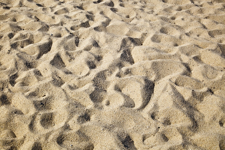 热的米色海滩砂质地背景