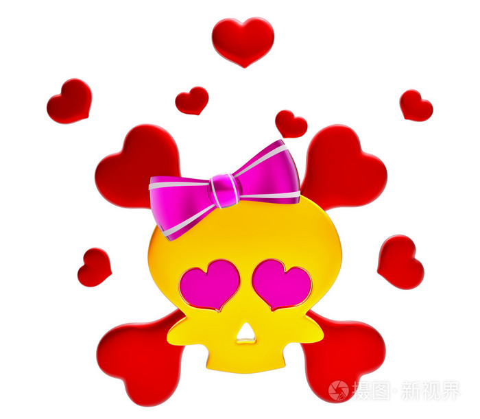 心死的骷髅和交叉骨的一天