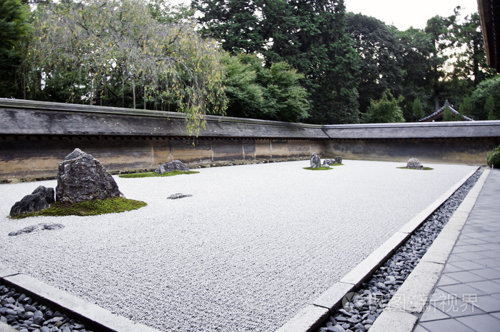 在安寺禅宗岩石园 Kyoto Japan照片 正版商用图片1alm0e 摄图新视界