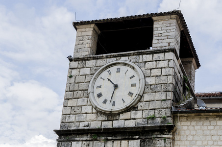 钟塔在科托尔，黑山