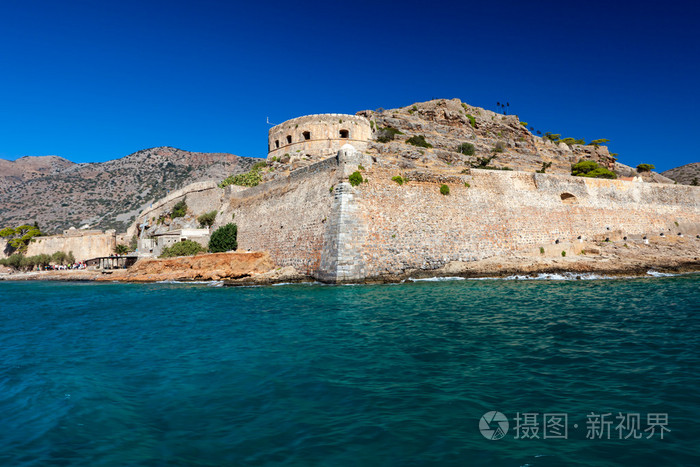 spinalonga在克里特岛的岛战斗堡垒