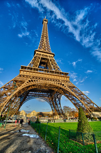 la 埃菲尔铁塔美丽冬天天在巴黎埃菲尔铁塔