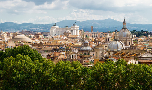 罗马城市景观的视图