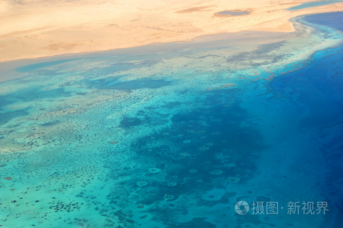 红海的鸟瞰图