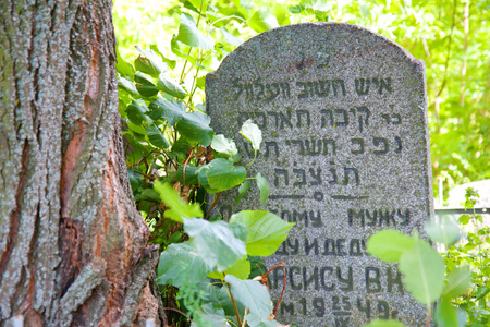 在 berdychiv，乌克兰的老犹太墓地