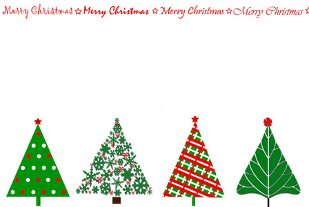 用行圣诞树节日卡设计图片