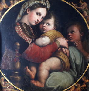麦当娜与儿童和圣约翰福音传教士
