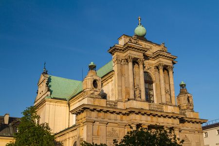 华沙，波兰灵修教会在著名行 przedmies