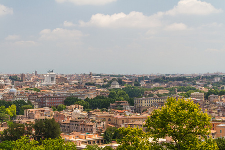 意大利罗马。城市的鸟瞰图