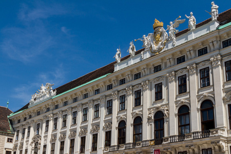 霍夫堡宫和纪念碑。vienna.austria