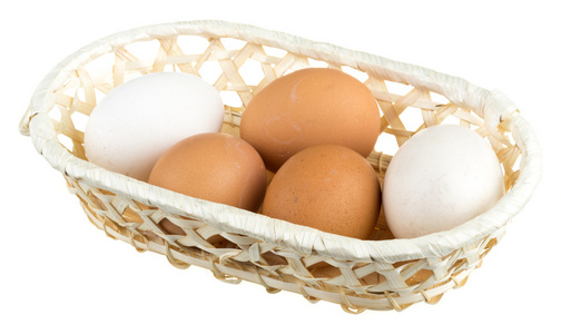 孤立在白色背景上的鸡蛋