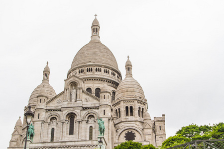圣心大教堂 蒙马特高地 巴黎 法国的外部体系结构
