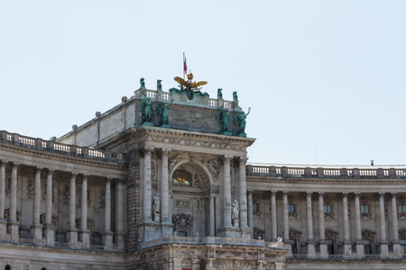 heldenplatz 在霍夫堡宫复杂，维也纳，奥地利