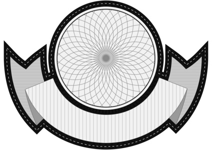 螺旋形的徽章