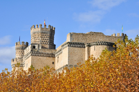 城堡的曼萨纳雷斯 el 真实，马德里，西班牙