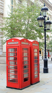 伦敦著名公共电话亭