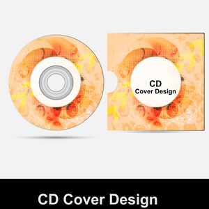 cd 封面设计模板的演示文稿上白色 backgrou 隔离