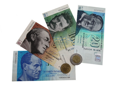 纸币和硬币的芬兰欧元照片 1 简介
