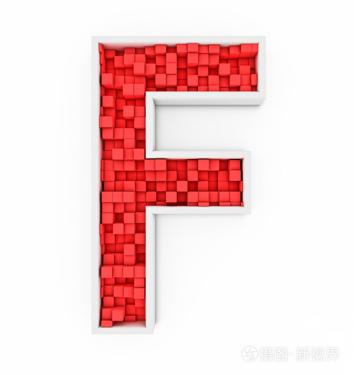 红色字母 f