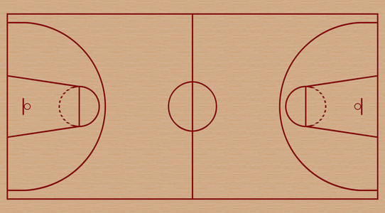 nba篮球场图片