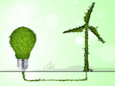 清洁 绿色能源的概念