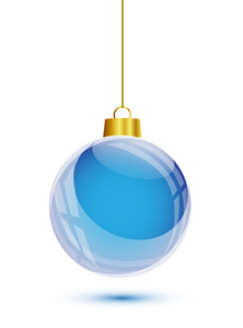 蓝色圣诞树挂