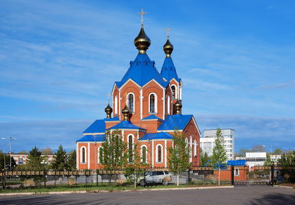 共青团团在对阿穆尔共青城东正教大教堂照片