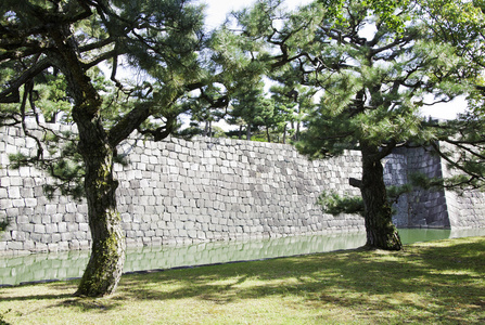 墙体二条城堡，京都，日本