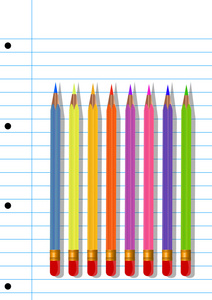 彩色的铅笔图