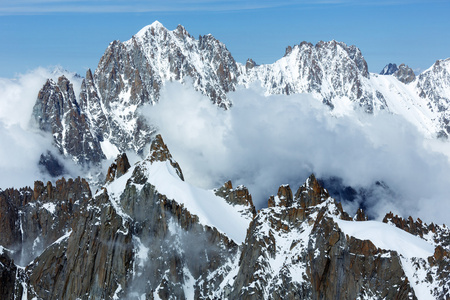   Mont blanc   aiguille du midi mount, f