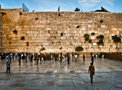 在耶路撒冷墙