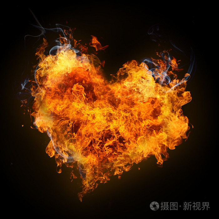 标志上黑色火字体在火灾中的心爱火图flamy 的爱火字体圣瓦伦丁燃烧