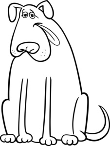 大狗卡通插图为图画书
