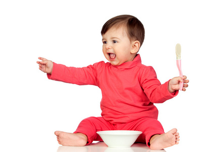 食品大喊饿女婴