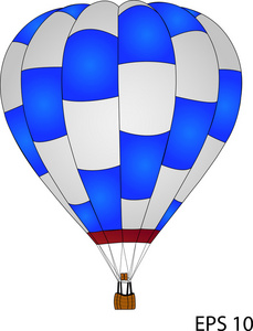 热空气气球矢量，eps 10