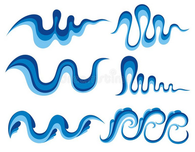 波浪符号图片
