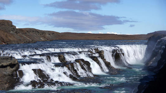 冰岛的古佛斯瀑布图片