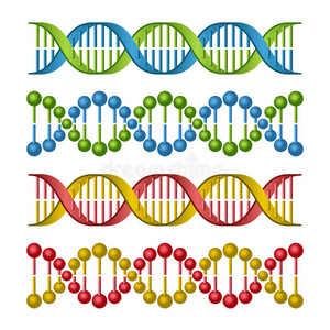 为科学和医学设计的dna分子。矢量