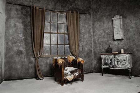 的蜡烛,仙女石头房屋和英语字母表的第14个字母凌乱的房间要求修理