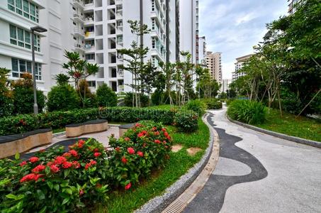 新加坡花园景观住宅区图片