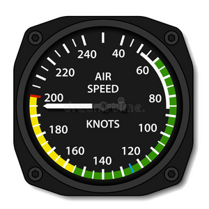 航空飞机空速指示器图片